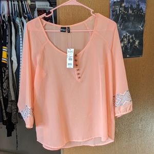 Sheer Cruel blouse size M